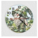 Wall clock with motif